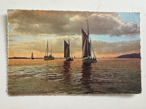 Vintage postcard 1923 sea and - postcard,