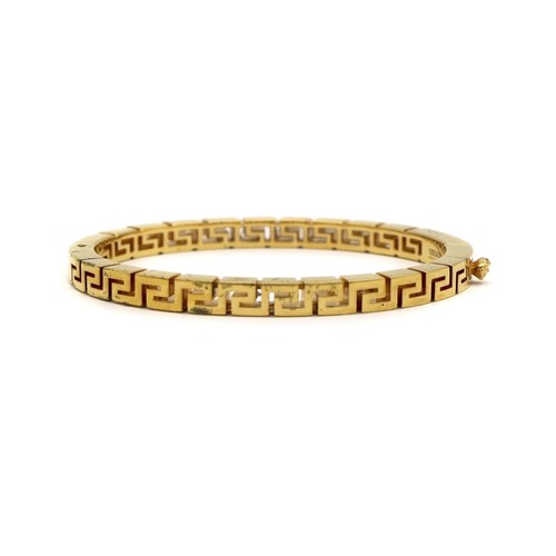 Versace greca gold tone bangle - versace,
