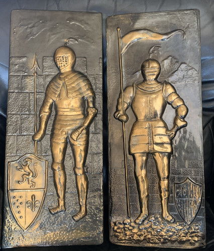 Vintage brass tin medieval - brass/tin,