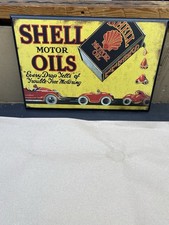 Shell Motor Oil Wooden Sign