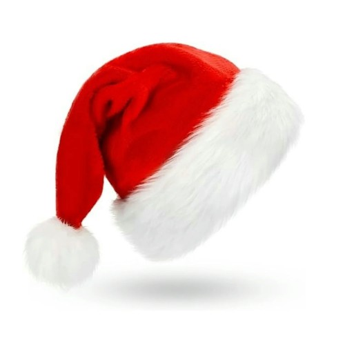 Fluffy red santa - santa, plush