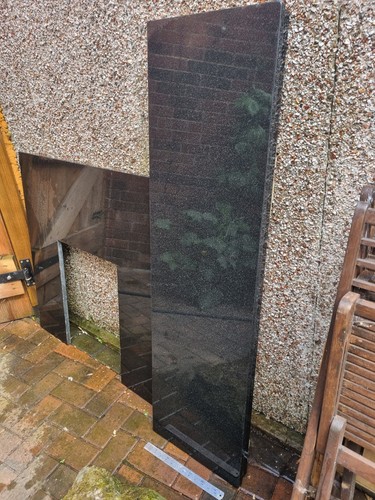 Black marble granite fire - marble/granite,