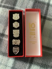 Arsenal Pin Badge Collection  Set, BNIB 10 years Emirates Stadium