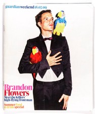 BRANDON FLOWERS THE KILLERS SUMMER FOOD AND DRINK Guardian magazine 18 July 2009