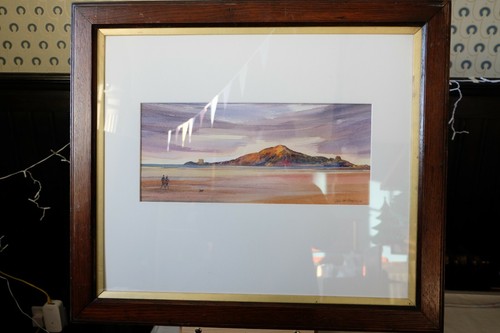 Coastal seascape figures a - coastal, seascape,