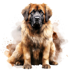 5x 18x18 cm Leonberger car
