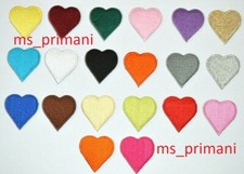 Embroidered Heart Love Logo Patch Iron On/Sew On Fancy Dress Badge 3.4 x 3.7 cm 