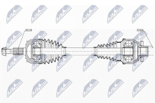 Nty driveshaft npw 267 for - npw-ww-267,