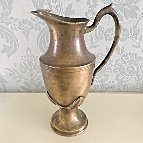 Antique moustache jug bronze - moustache,