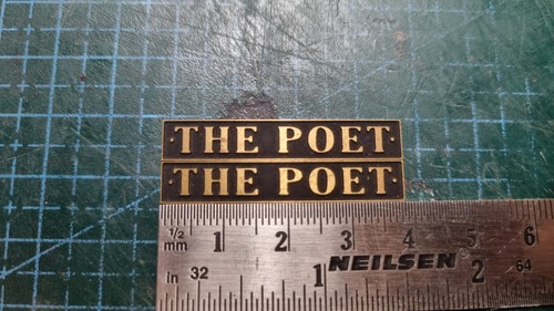 Brass nameplates the - brass, "the