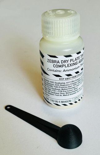 Zebra dry plate - plate, tintype