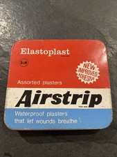 Old Retro , Vintage Elastoplast Airstrip Tin