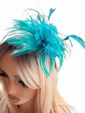 wedding fascinators hats- Teal