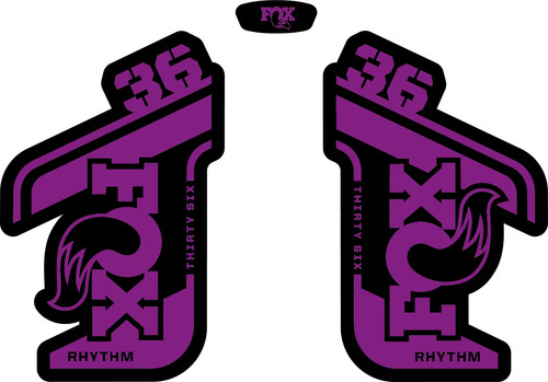 Fox rhythm forks decals - 36,