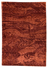 270 x 185 cm | Vintage Handmade Indian Carpet, Modern Oriental Wool Rug