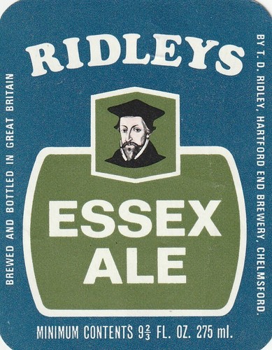 Beer bottle label ridleys - beer,