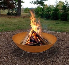 Rust Fire Bowl Pit Garden