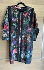 Ted Baker Size 2 Uk 10 Printed Tunic Dress Long Sleeves  BG4