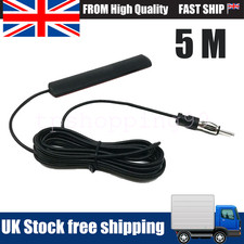 5M Car Windscreen Radio Antenna AM FM Stereo Internal Mount  Amplified Aerial