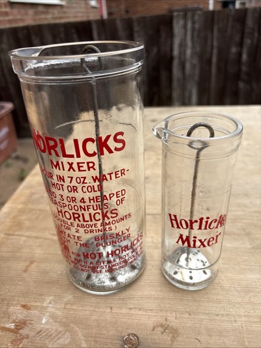 Vintage horlicks mixer glass - horlicks,