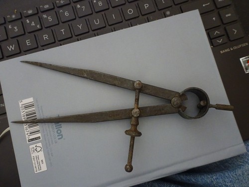 Steel compass divider with - divider,