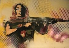 Goldie Happy Shopper ORIGINAL 2008 Unique Canvas +COA Banksy Graffiti Retna Art