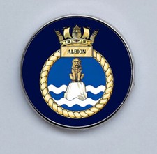 HMS Albion Royal Navy Lapel