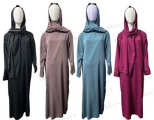 Womens Muslim Abaya Maxi Dress