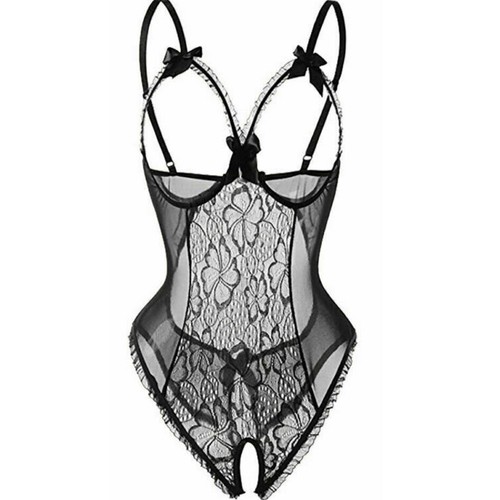 Teddy black sexy lingerie - black, lace