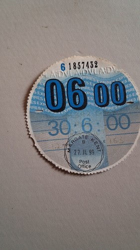 Genuine june 2000 - tax, disc