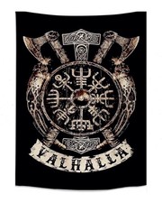 VALHALLA VIKING WALL TAPESTRY