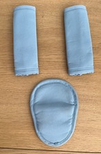 Silver Cross shoulder pads covers light blue Kite stroller pushchair spare