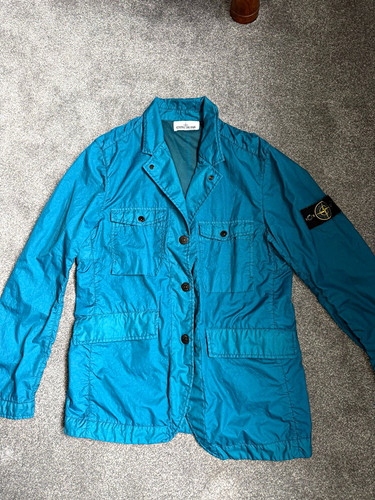 Stone island blue canvas - island,
