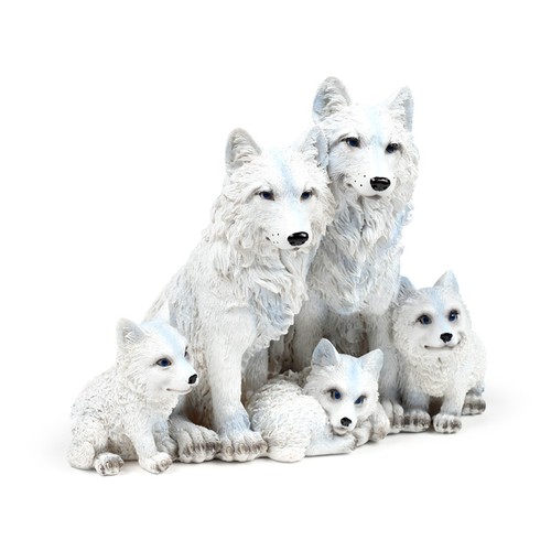 Pack wolf puppies family - wolf,