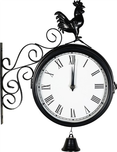Garden retro station - station, clock