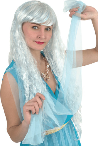 Light blue mermaid wig - blue,