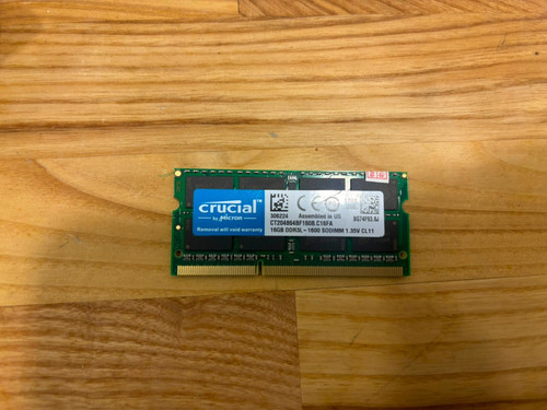 Crucial 16gb ddr3l 1600mhz - 16gb,