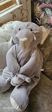 IKEA Xl soft toy elephant in grey.