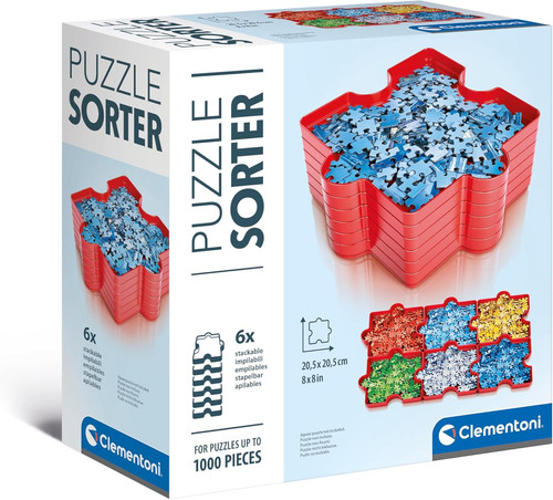 Puzzle sorter 6 trays - 6, for