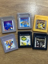 GameBoy Original Games Bundle Tetris Pokémon Super Mario WWF Wave Race Bugs Life