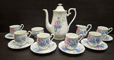 6x person Royal Albert FRIENDSHIP Sweet pea coffee set 1st
