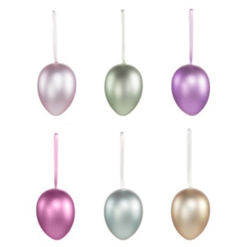 Pastel pearlescent eggs - pearlescent, 6cm