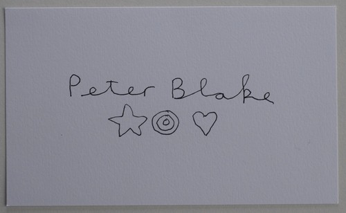 Peter blake signed - signed, autograph