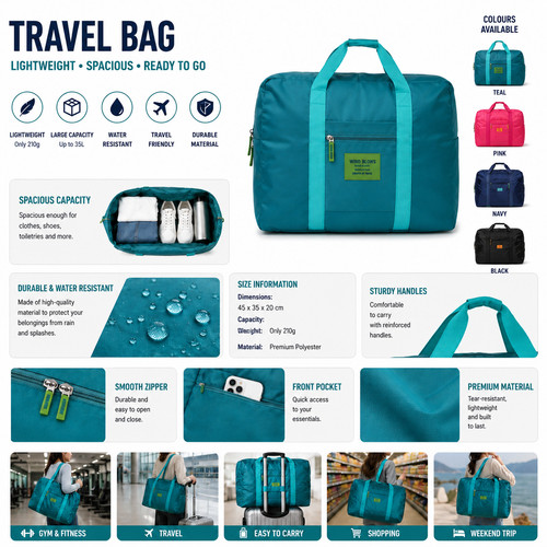 Foldable travel bag - travel, cabin