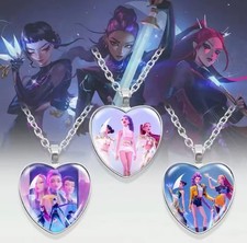 Famous Movie  Style Heart Necklace - Rumi Zoey Mira Anime Film Alloy Jewellery