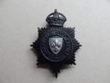 Obsolete British Wakefield City Police Night Helmet Badge K/C CW