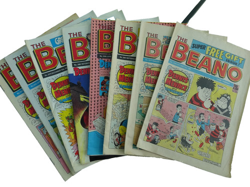 Beano comics nine - comics.,