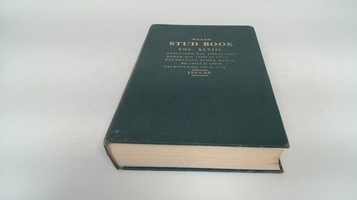 The welsh stud book volume - stud,