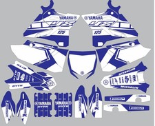 White Blue decals forYAMAHA
