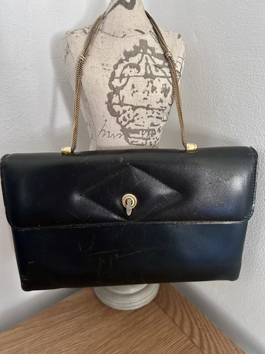 Vintage black evening handbag - evening,